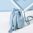 thumbnail image 3 of Bucket Bag Fashion Drawstring Tassel Vintage Crossbody Bag Shoulder Purse, 3 of 7