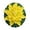 Yellow, variant on Flowers Home for Living Room and Entryway— Polyester for Indoor Use, 28 cm, Red