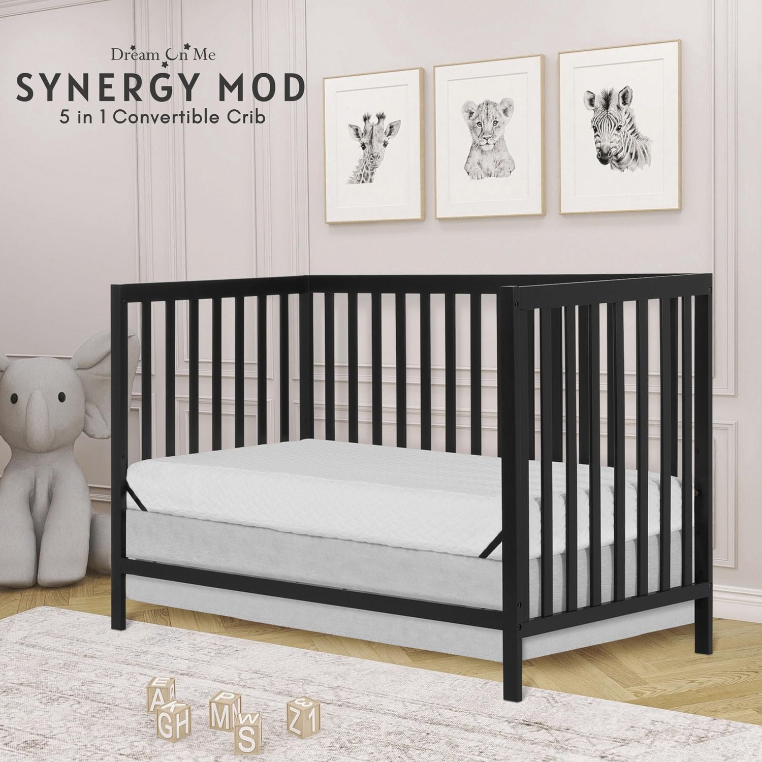 Berceau Dream On Me Synergy MOD, fabriqué en bois de pin durable de Nouvelle-Zélande