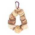 thumbnail image 4 of Bite Toys, Easy Installation Exercise Beaks Funny Cardboard Wood Block  Hanging Chewing Toys Wooden Rattan Balls  For Cockatiel, 4 of 8