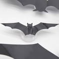 thumbnail image 4 of Lksixu Halloween Decorations Three-dimensional Halloween LED Night Light Bats Holiday Party Window Display Garage Decoration PVC Flash Wall Stickers 12/24/48/60pcs for Party Indoor Outdoor, 4 of 8