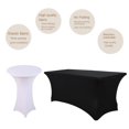 thumbnail image 5 of Elastic Tablecloth Decorative Close-fitted Unique Banquet Rectangular Table Cover, 5 of 5