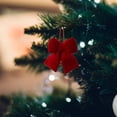 thumbnail image 4 of Christmas Bow Christmas Tree Decoration Hanging Red Velvet Bow Christmas Tree Decoration, 4 of 6