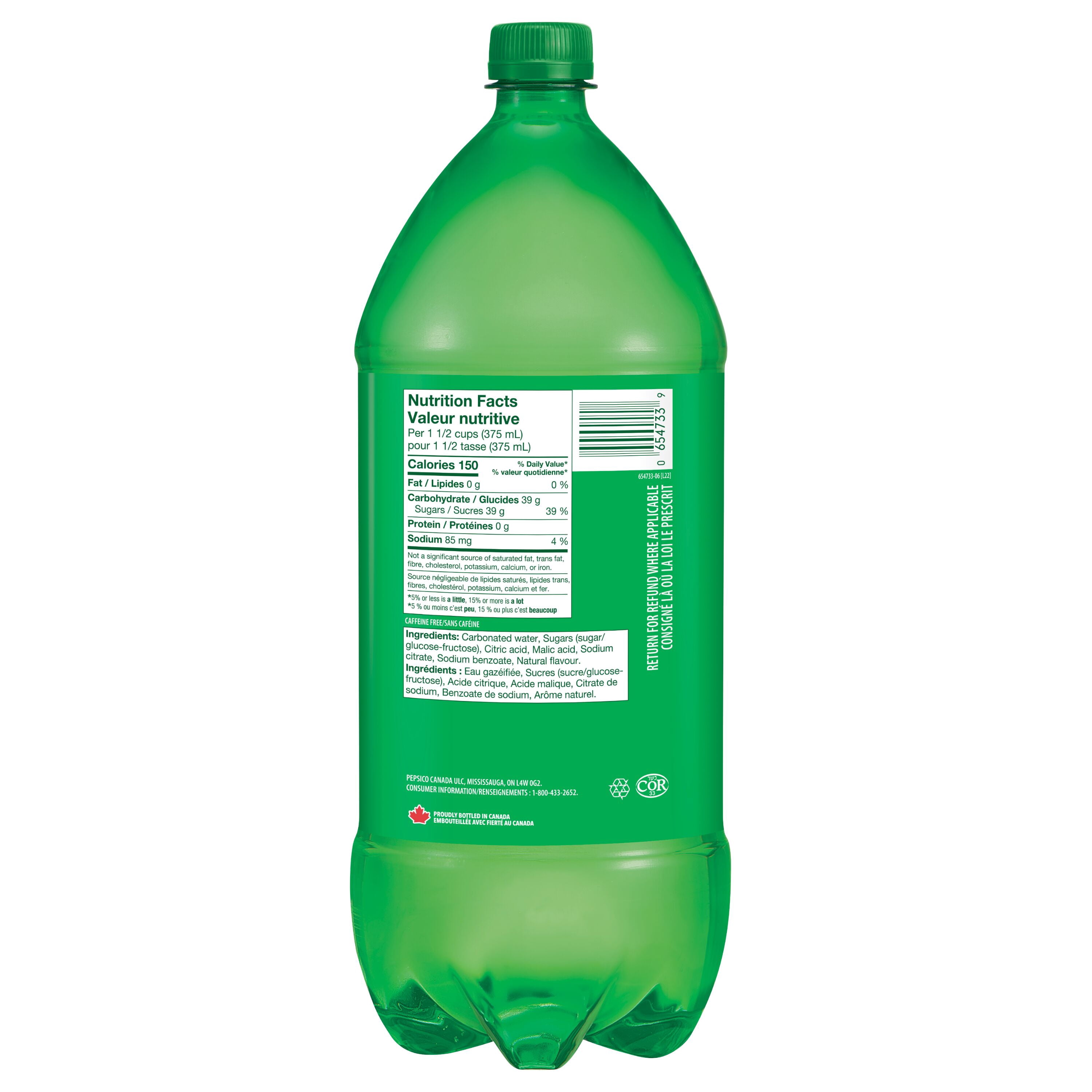 7UP Soft Drink Lemon Lime 2L