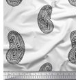 thumbnail image 1 of Soimoi Moss Georgette Fabric Paisley Block Decor Fabric Printed Yard 42 Inch Wide, 1 of 3