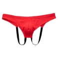 thumbnail image 4 of Penkiiy Strings Aguichant pour Hommes Hommes Décontracté Uni Design Ajouré Aguichant Respirant Taille Basse sous-Vêtements Pantalon Rouge sous-Vêtements, 4 of 6