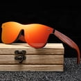 thumbnail image 4 of Unatoiry Natural Wooden Fashion Lightweight Frame Protection Fashionable Polarized Lens Stylish green 1Set, 4 of 6