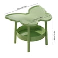 thumbnail image 3 of Birdeem Table Papillon, Table d'Appoint Portable avec Tablette de Rangement, Conception Multifonctionnelle à 2 Niveaux pour Salon, Chambre, Bureau, 3 of 9