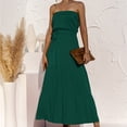 thumbnail image 1 of Gspmoly Robes d'Été, Robe Décontractée Sans Manches à Épaules Droites pour Femmes, Printemps et Été, Dos Ouvert, à Volants, Unie, Robes de Cocktail, Liquidation, 1 of 9