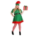 thumbnail image 2 of Women's Plus Size Holiday Elf Costume, 2 of 6