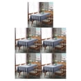 thumbnail image 2 of Baohd Durable And Easy To Wash Tablecloth With Vintage Style Rectangular Table Tablecloth Cotton Dining Tablecloth Table Cover gray 100*140CM 5Set, 2 of 6
