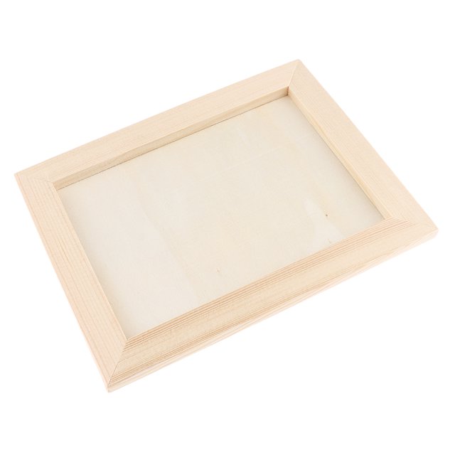 Unfinished Wood Frame - Wooden Picture Frame, Picture Frame, for Desk 18x14cm