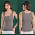thumbnail image 5 of Miqool Débardeur Gainant à Encolure en V pour Femmes avec Soutien-Gorge Intégré, Sans Manches, Coupe Ajustée, Très Extensible, Camisole, Hauts d'Entraînement, 5 of 5