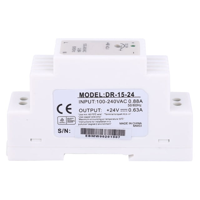 Switching Power Supply,DR-15-24 DIN Rail Single DIN Rail Power Supply V D Unrivaled Performance