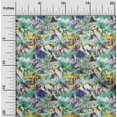 thumbnail image 2 of Oneoonerayon GreenFabricabstractcraft ProjectsDecorFabricImprintedbytheyard56 Pouces de Large, 2 of 4