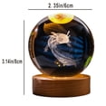 thumbnail image 3 of Patching and Wood Fillers Gifts 3 D Crystal Ball Night Light With Phantom Color LED Wooden Base, 2.35 Inch Diameter Glass Ball Lamp, USB Phantom Breathing Light, Birthday Kids, 3 of 7