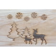 thumbnail image 5 of Set Of 3 Nesting Natural Wood Square Planter (Reindeer), 5 of 5