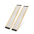 thumbnail image 1 of GloryStar 2 Pack Anti-Slip Aluminum Shed Ramps, 4ft Long, 800 lbs Capacity for Loading Lawn Mowers, Motorcycles, and ATVs, 1 of 6