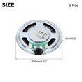 thumbnail image 2 of 6 Pcs 0.5W 16 Ohms Petits Haut-Parleurs Coque en Métal Ronde Micro Magnétique Interne, 2 of 6