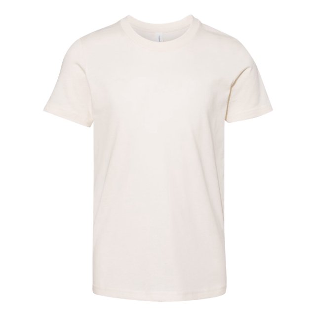 Bella Canvas Jersey Short-Sleeve Tee 3001Y, M, Natural