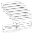 thumbnail image 3 of XYAIYT Expandable Drawer Organizer Dividers for Home and Kitchen Storage Clear Plastic Easy Install Universal Size for Clothes Underwear Cosmetics Jewelry Tools 1 Year Satisfaction Guarantee, 3 of 8