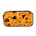 thumbnail image 1 of Large Capacity Pencil Case with Halloween Print, Cotton Fabric, Zipper Closure, 1 in Thick When Closed, Holds Up to 40 Pens, 1 of 4