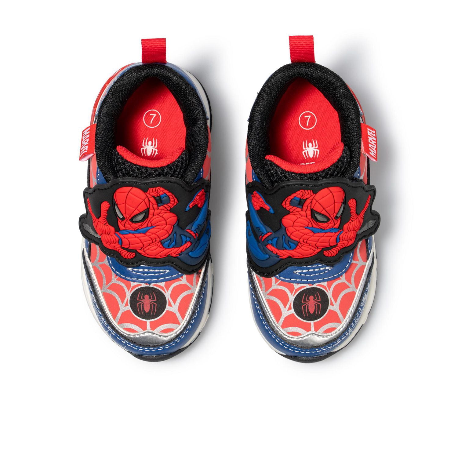 Toddler Boys Lighted Spider-Man Athletic Sneakers