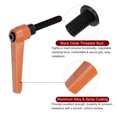 thumbnail image 4 of Unique Bargains 4 Pack M8 x 30mm Male Threaded Stud Adjustable Clamping Lever Handle Bolt Knob Orange, 4 of 6