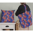 thumbnail image 5 of Soimoi Moss Georgette Fabric Triangle & Pine Fruits Decor Fabric Printed Yard 42 Inch Wide, 5 of 5