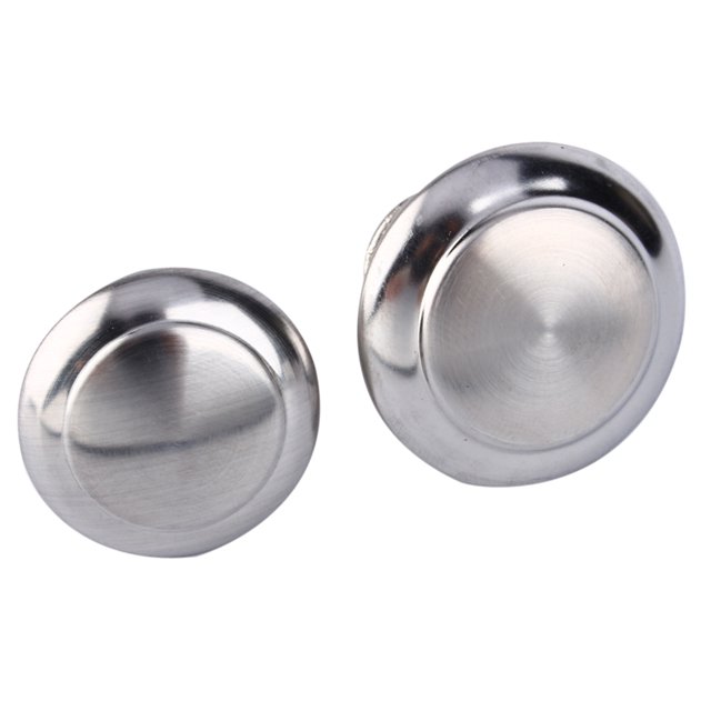 10 X Handle 10Pcs Round Stainless Steel Cabinet Knobs Drawer Handles Cupboard Accessories