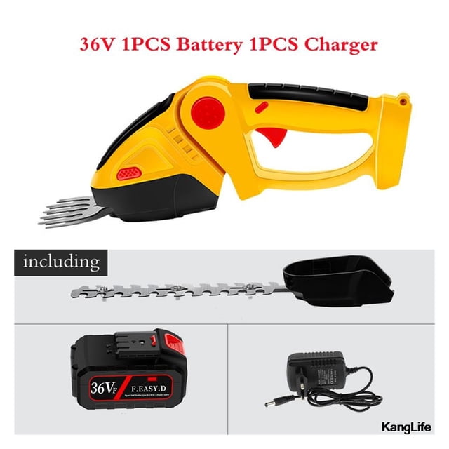 36F/24V Electric Hedge Shears Wireless Rechargeable Pruning Lawn Mower Lithium Battery One-Handed Hedge Trimmer Garden Tools ,High Efficiency