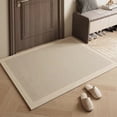 thumbnail image 1 of Beige Striped Polyester Carpet Rug 60X40Cm | Soft Comfortable Living Room Rug | Cozy Bedroom Floor Mat | Durable Balcony Door Mat | Non-Slip Decorative Area Rug, 1 of 6