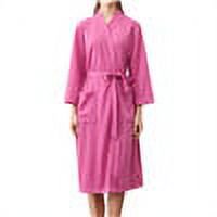 Women Water Absorption Bath Robe Solid Waffle Bathrobe Spa Solid Waffle Bathrobe; Home Dress Nightgown
