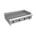 thumbnail image 1 of Bakemax BACG48-4 48" Gas Griddle w/ Manual Controls - 3/4" Steel Plate, Convertible, 1 of 1