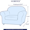 thumbnail image 3 of CHOK 2024 Housse de Sofa Extensible à Texture Quadrillée Housse de Canapé avec Housse de Coussin Séparée (Sofa Gris), 3 of 6