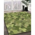 thumbnail image 3 of Ahgly Tapis Rectangulaire Lavable en Machine Vert Fougère, 4 Pieds x 6 Pieds, 3 of 7