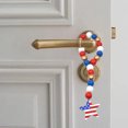 thumbnail image 4 of Danhjin Wooden Bead Decorations Independence Day Soft Rope Tassel Bead Wood Bead Flower Wreath Bead String Independence Day Decorative Pendant, 4 of 6