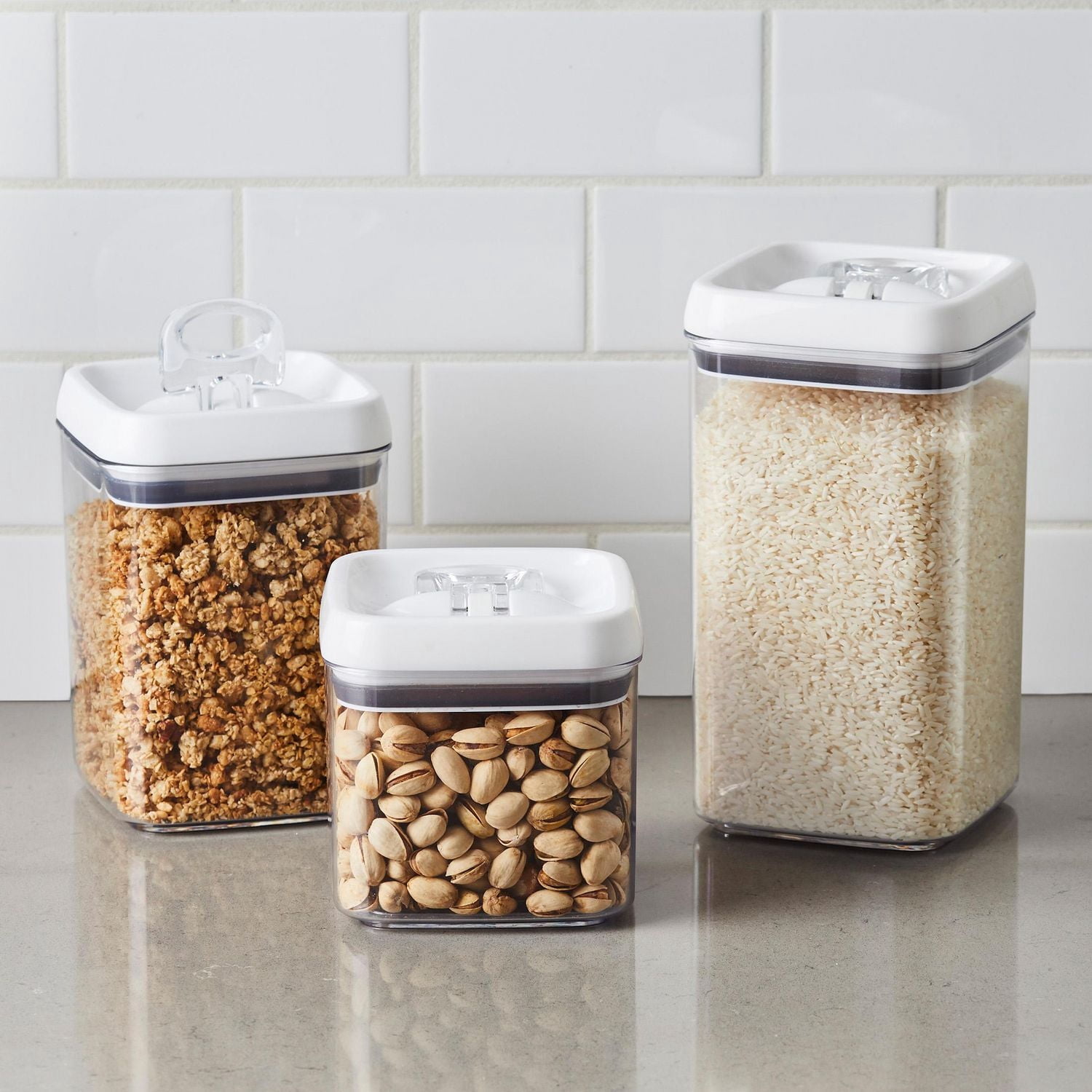 Better Homes & Gardens 3-Pack Flip-Tite Square Food Storage Container Set