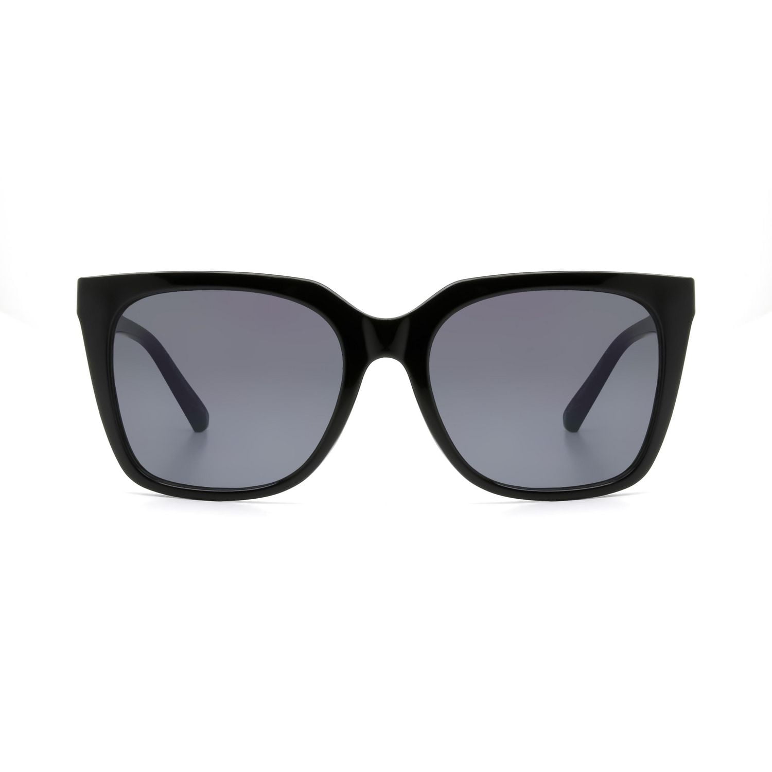 Time & Tru Women's Black Square Sunglasses