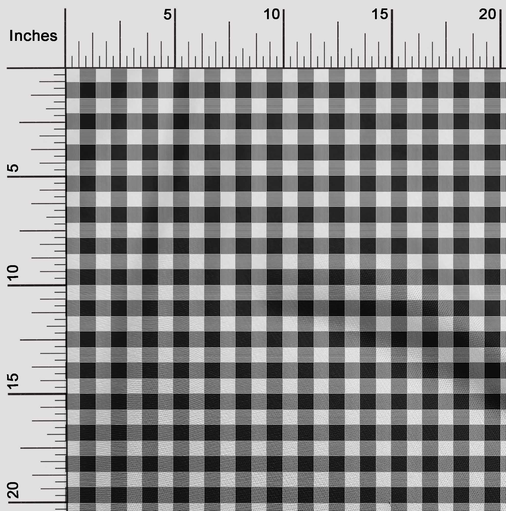 oneOone Cotton Poplin Fabric Gingham Check Decor Fabric Printed BTY 42 Inch Wide