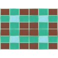 thumbnail image 1 of Ahgly Company Tapis Rectangulaire Lavable en Machine Turquoise Vert, 2 Pieds x 5 Pieds, 1 of 7