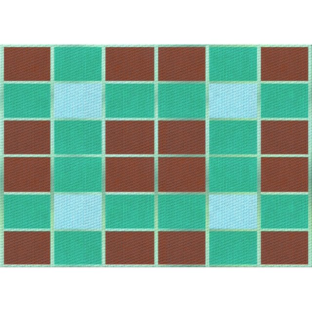 Ahgly Company Tapis Rectangulaire Lavable en Machine Turquoise Vert, 2 Pieds x 5 Pieds