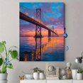 thumbnail image 4 of Qisvanset Golden Hour Cityscape Canvas Print 12x16 Inch Home Office Decor, 4 of 8