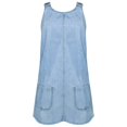 thumbnail image 3 of WILLBEST Robes pour Femmes pour Invitées de Mariage Jupe en Denim Populaire pour Femmes Robe Aguichant Cool à Bretelles Robe, 3 of 6