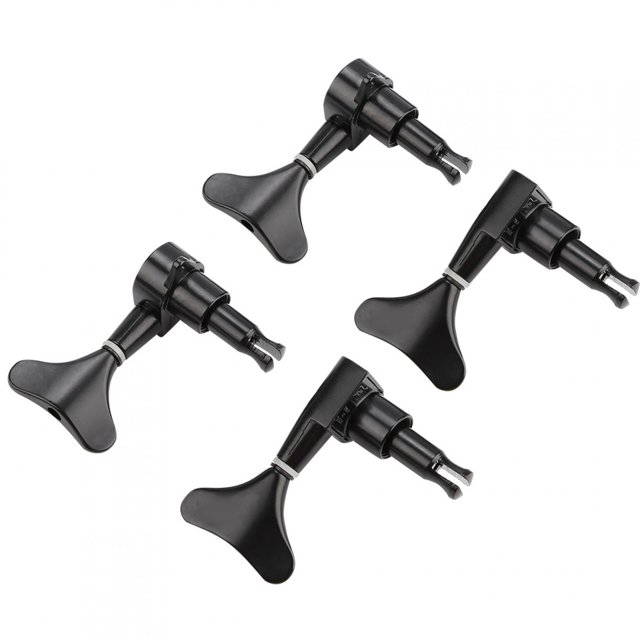 2L2R Fishtail en Forme de Bouton Scellé Bass Guitar Tuning Pegs Machine Heads DIY Bass Maintenance Approprié pour la Guitare Basse Fermé Design Scellé Bass Guitar Tuners
