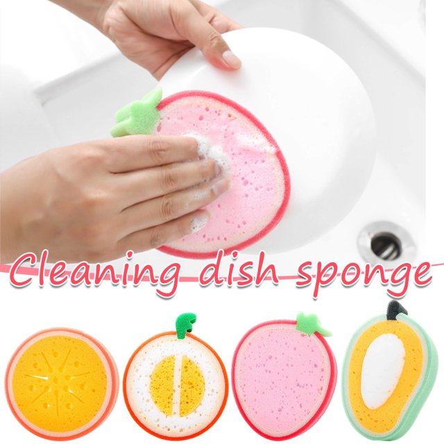 Sentmoon Scrub Sponges Dish Sponge Multifunctional Household Kitchen Sponge Efficient Clean Dish Cloth Strong Cleaning Sponge