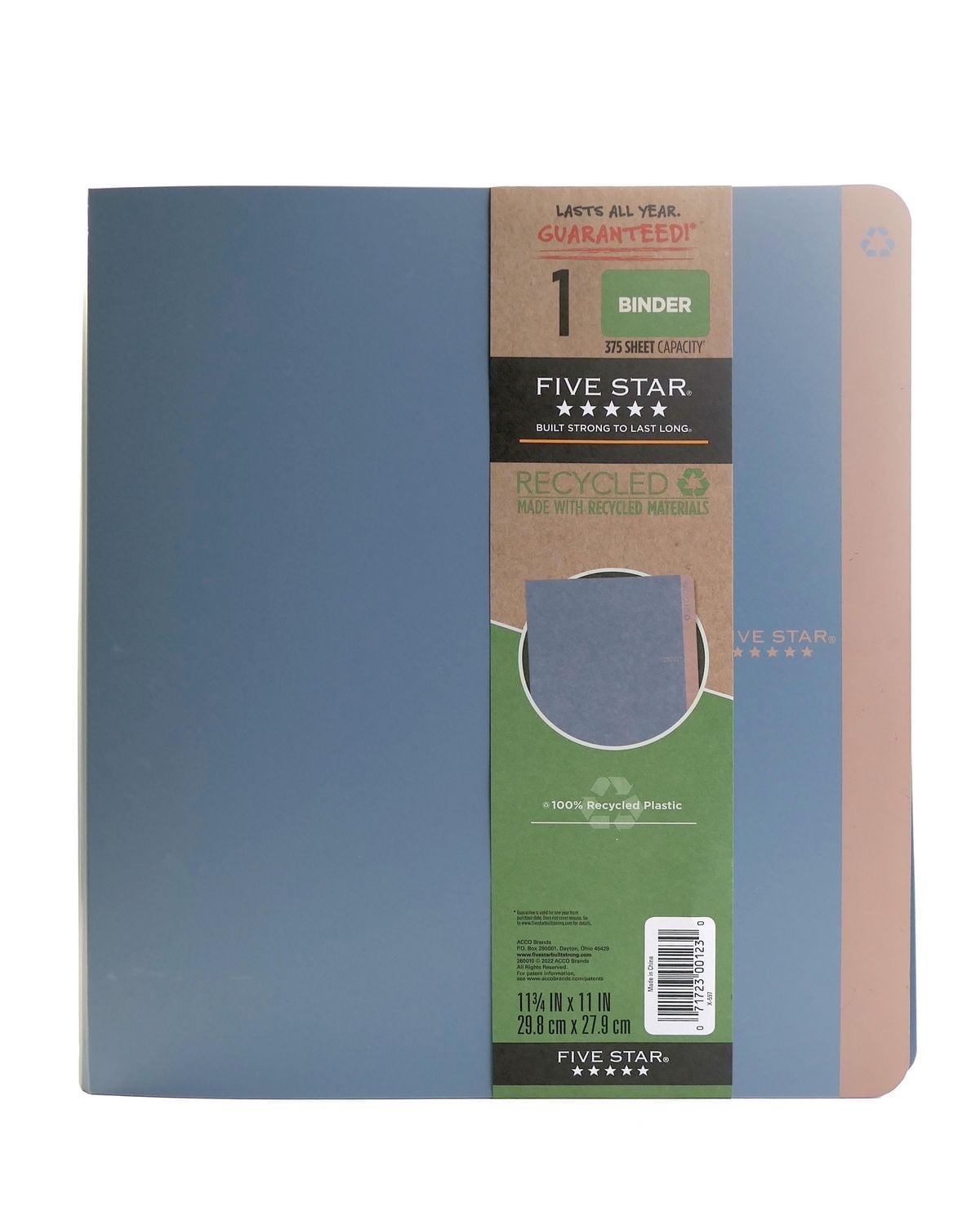 Five Star® 1" Recycled Binder