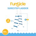 thumbnail image 2 of Funsicle Échelle de Piscine hors Terre Extérieure à 4 Escaliers de 52 Pouces SureStep, 2 of 10