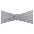 thumbnail image 1 of Unique Bargains 14'x5' Stretch Chair Sashes Bows Chair Bands Sashes with Buckle Slider Light Gray 10 Pack, 1 of 5