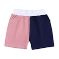thumbnail image 4 of Ensemble Deux Pièces T-Shirts pour Filles Couleur Unie Col Rond Manches Courtes et Shorts, 4 of 7
